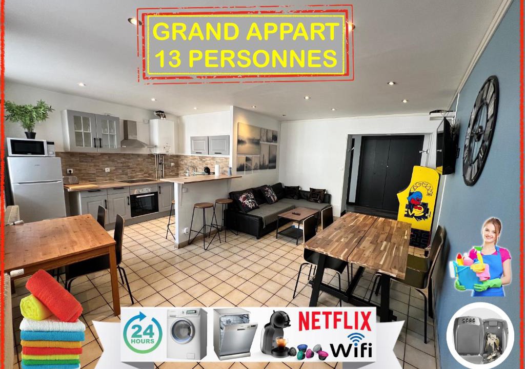 Cret de Roc Apartment | 09 CHIC & COSY GRAND APPART 4 PIECES 75m2 HYPERCENTRE WIFI SMART TV NETFLIX