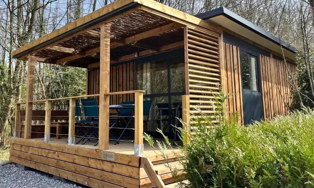 Messery Ski Chalet | Camping maeva Escapades Relais du Léman * - Premium Chalet 3 Rooms 5 People Air Conditioned + TV