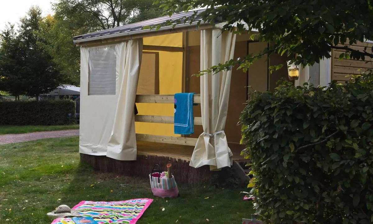 Culoz House | Canvas Bungalow - no bathroom facilities. 1 bedroom with a double bed, 1 bedroom sleeping 3 (1 bunk bed). Sleeps 5.