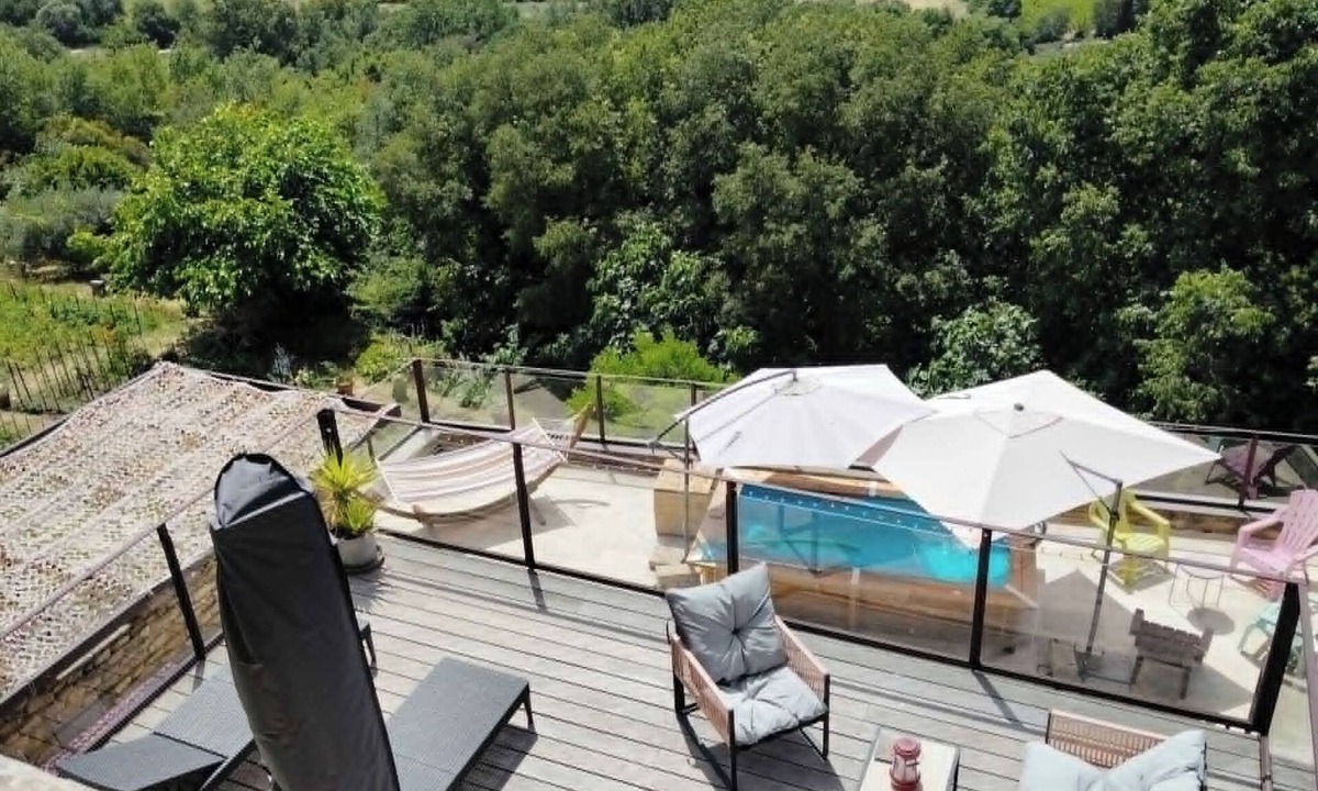 Euzet-les-Bains House | Charming vaulted house with a pool and views of the garrigue - Between the Cévennes and the Sea -
