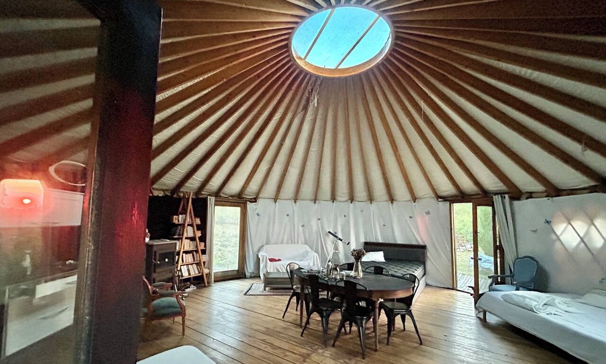 Rochebrune Cottage | Unusual stay in a comfortable contemporary yurt - 3ha site with complete privacy