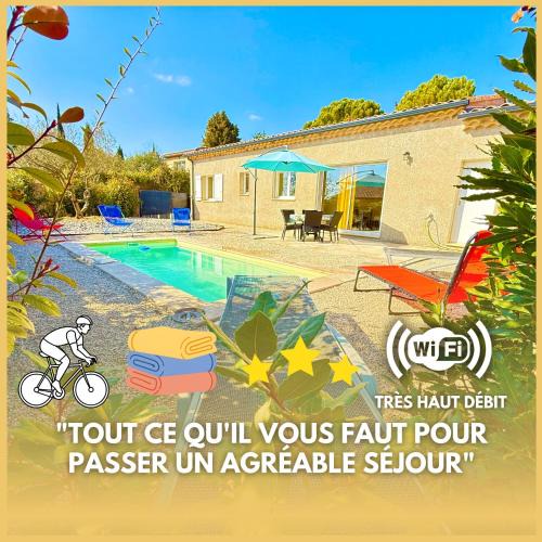 Mormoiron Villa | Villa Santa - Piscine - Wifi - Proche Ventoux - idéal Cyclistes