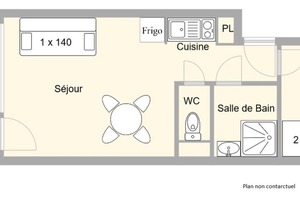 Studio cabine Les Saisies 4 pers, proche pistes - FR-1-594-153