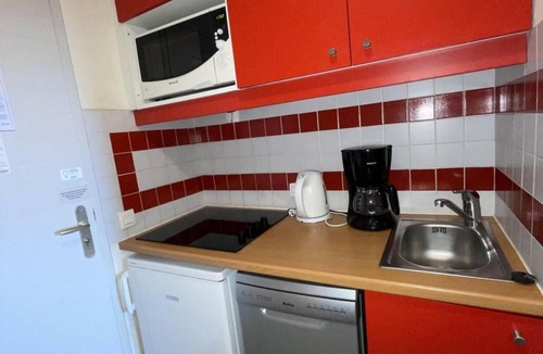 Plagne 1800 Apartment | 150m from resort center, Ground floor, view mountain, terrace, tv, 25m², La Plagne