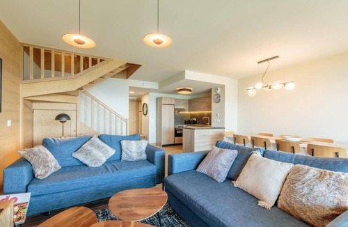 Arc-1600 Apartment | 3rd floor, view valley, fitness, swimming pool, sauna, hammam, balcony, ski locker, 95m², Les Arcs