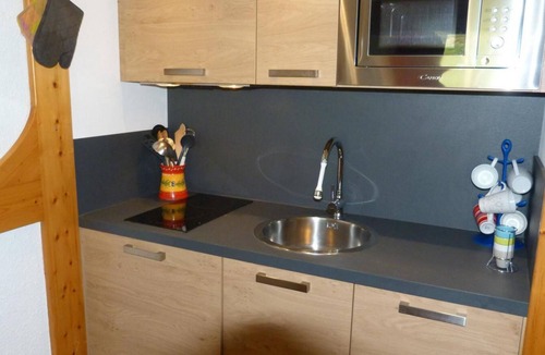 Arc-1800 Apartment | 50m from shops, 3rd floor, view ski slopes, tv, 33m², Les Arcs