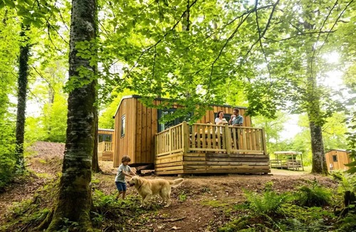 Saint-Gerons House | Camping Les Rives du lac Cantalès * - Conforta 2 bedroom mobile home 4 people