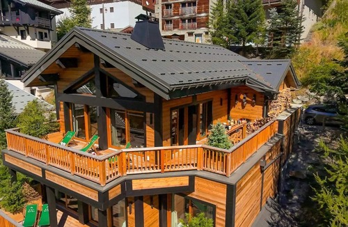 Les Brevieres Ski Chalet | Chalet, view village, swimming pool, sauna, terrace, fireplace or stove, tv, ski locker, 270m²