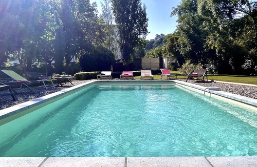 Aubenas House | Charming gîtes 320m2 for up to 22 people +heated pool 300m from the Ardèche river