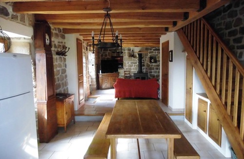Faugeres Cottage | Charming rental (wifi,Clim) stone house with terrace and magnificent view