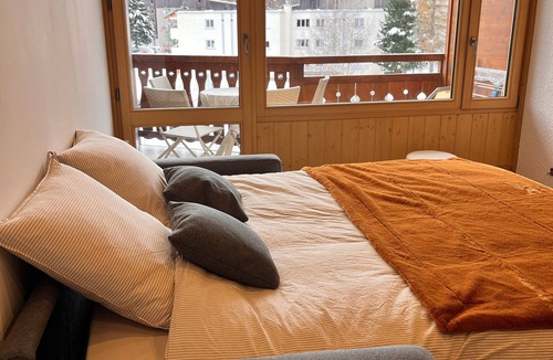 Mont-de-Lans Apartment | Charming Studio at the Foot of Jandri with Mountain View and Balcony