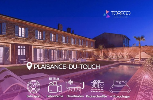 Plaisance-du-Touch Villa | Cocon Prestige - Piscine-Pétanque-Cinéma-Sport-15Personnes - All Inclusive
