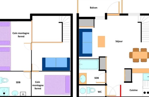 Termignon Apartment | Duplex rénové pour 6/7 pers face aux pistes avec WiFi à Termignon - FR-1-508-222