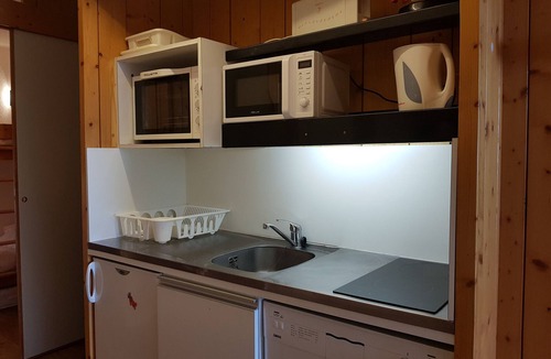 Arc-1600 Apartment | Functional studio for 5, south terrace, valley view at Les Arcs 1600