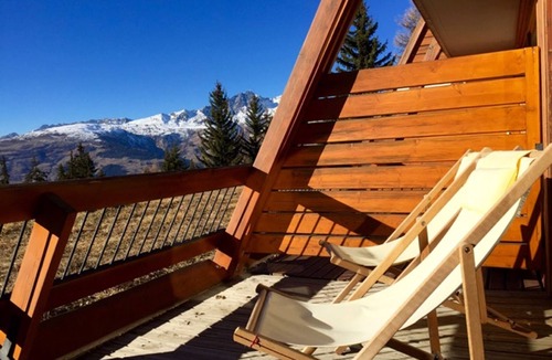 Arc-1600 Apartment | Functional studio for 5, south terrace, valley view at Les Arcs 1600