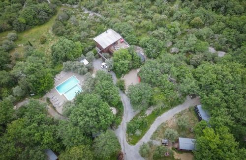 Vogue House | Grand Gîte 12/13 Pers Piscine Privée Tennis Sud Ardèche au Domaine Saint Cerice