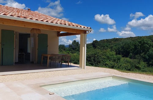 Barjac Villa | Heated pool & open views in nature