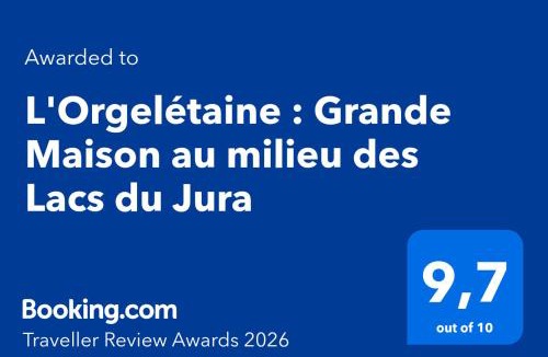 Orgelet House | L'Orgelétaine : Grande Maison au milieu des Lacs du Jura