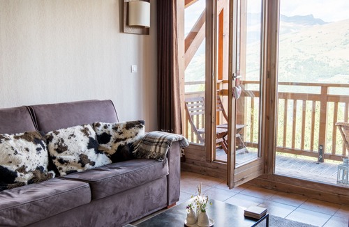 Bellentre Apartment | Luxury Chalet Apartment with stunning views of Mont Blanc and valley