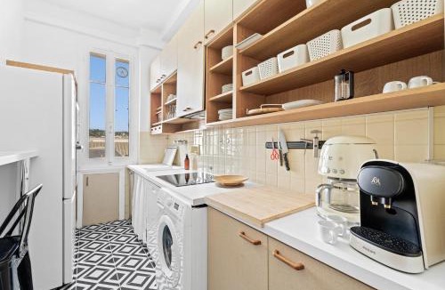 Centre Ville-Gare Apartment | Nice Renting - AUBER - Elegant Bright View Station AC Elevator