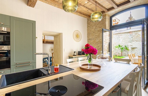 Gontaud House | Private heated pool, walk to restaurants, markets, shops in a historic town