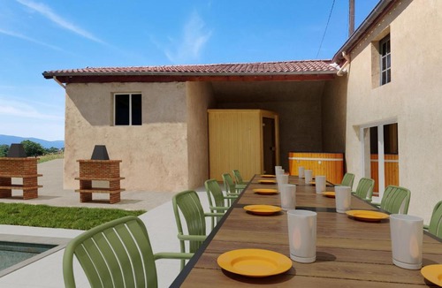 Saint-Martin-la-Sauvete Villa | So Villa Saint-Martin 42 - Piscine chauffee - Sauna - 2h de Lyon - 30p