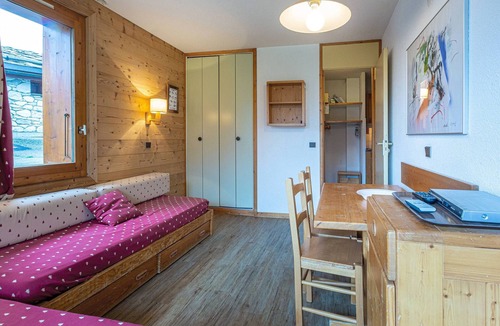 Valmorel Apartment | Studio with terrace, direct slope access, perfect for families