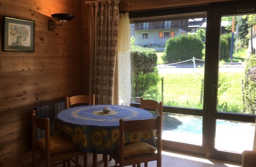 Les Houches Apartment | Studio with view of the Mont Blanc range and close to the Village