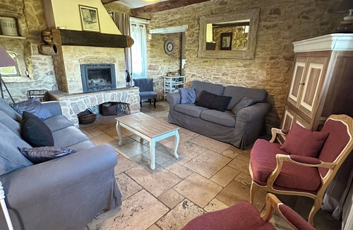 Saint Michel d'Euzet House | Stunning stone farmhouse with a private pool and fenced-in garden, nestled among the vineyards