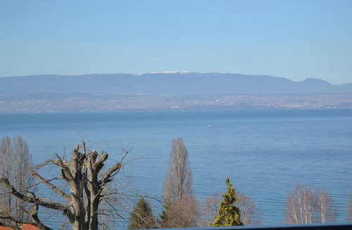 Thonon-les-Bains Villa | Villa 'Avec Vue Sur Lac Léman' with Lake View, Wi-Fi and Air Conditioning