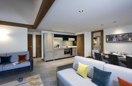 Les Contamines-Montjoie Apartment | Wifi, fitness, swimming pool, sauna, hammam, balcony, tv, ski locker, 100m², Les Contamines-Montjoie