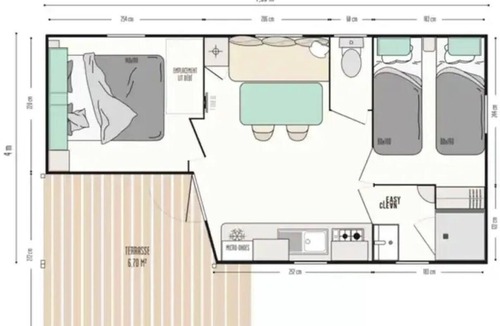 Gex House | ZEcamping 3* animaux acceptés locatif TV clim 23m2 4 pers
