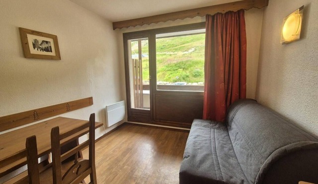 100m from resort center, 1st floor, balcony, 21m², Tignes