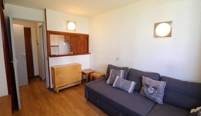 100m from resort center, 1st floor, balcony, 22m², Tignes