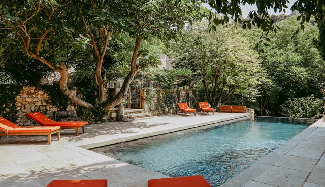 18th century house with swimming pool