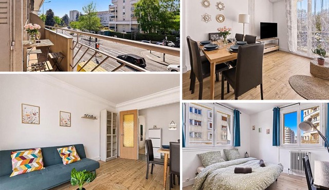 Appart 4 chambres, balcon et ascenseur