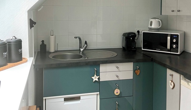 Cosy studio, city center, private parking and cellar, linen provided, mountain view