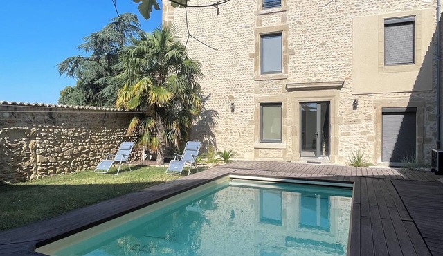 Duplex House with Pool and Garden
