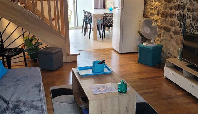 Getaway in a beautiful air-conditioned, listed Gîte in the heart of Vogüé Village