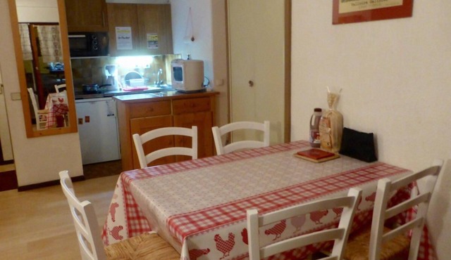 Ground floor, balcony, parking, tv, ski locker, 32m², Valloire