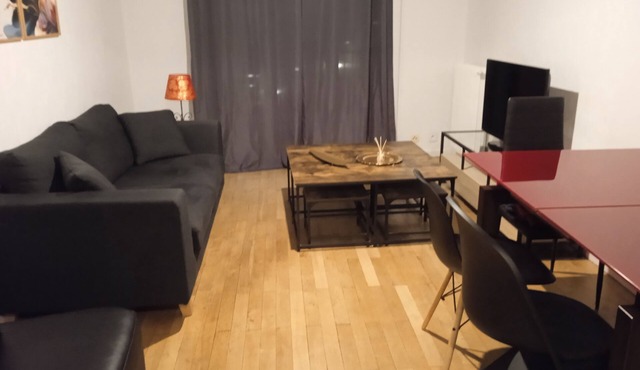 Large, comfortable apartment 10 mn from Part Dieu train station.