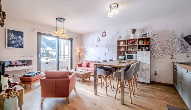 Les Gets-Nid du Chéry, ski à pied & vue, 4 Etoiles
