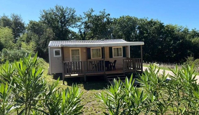 Premium Mobile Home - 2 bedrooms (Max. 4 adults + 1 child), optional air conditioning for 4 to 5 people - 4 people included in the rate