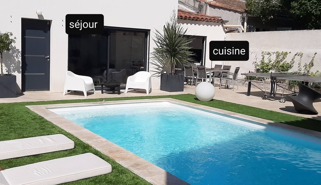 Quiet modern villa, 4bed swimming pool/pool,Marseille st Barnabé/st Julien 140m2