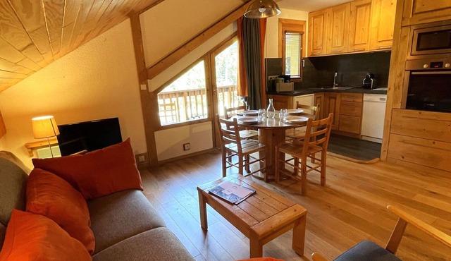 Renovated 2-room apartment, 5 people, Méribel Altiport, ski-in/ski-out