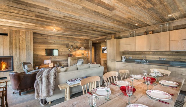 Ski-In Ski-Out Apartment with Spa Access and Mountain Views in Méribel