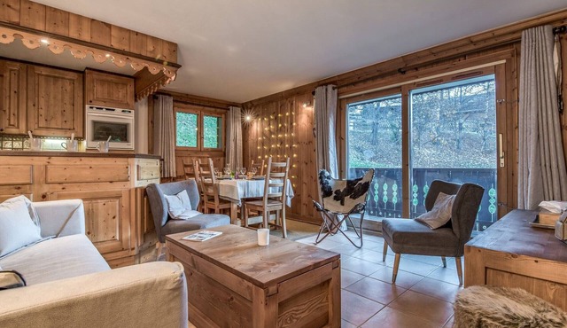 Ski-in/ski-out apartment, 6 pers, covered parking