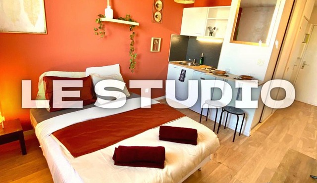 Splendide studio Moderne - Proche centre - Laverie