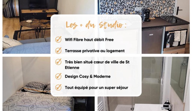 Studio cosy Saint-Étienne centre ville