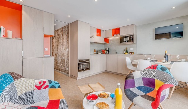 Tignes: Stylish modern 2-room apartment, 4 people, balcony
